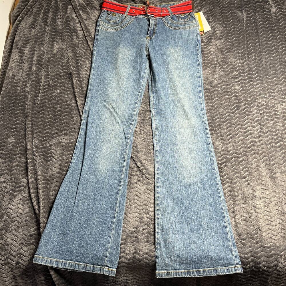 New Gazoz Denim Jeans Women's Size 11/12 Blue Stretch Pocket NWT
